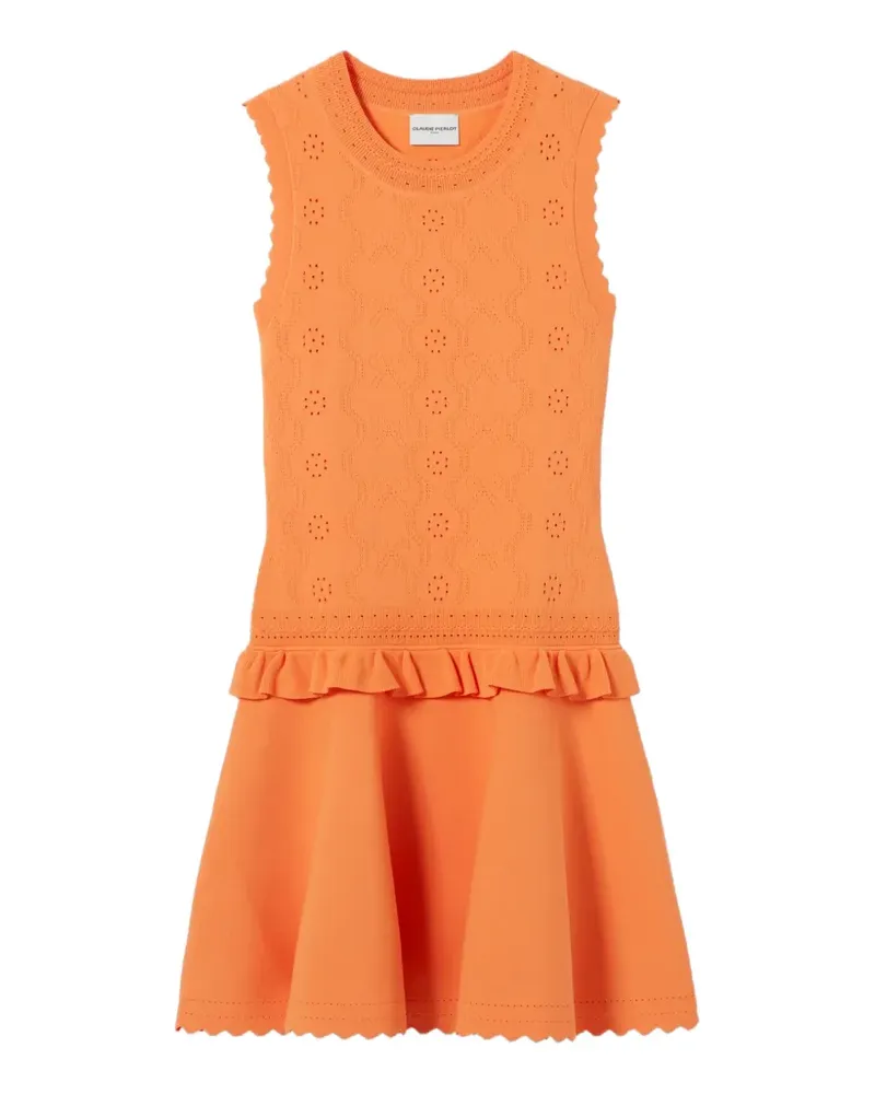 Claudie Pierlot Minikleid mit Rüschen - Orange Orange