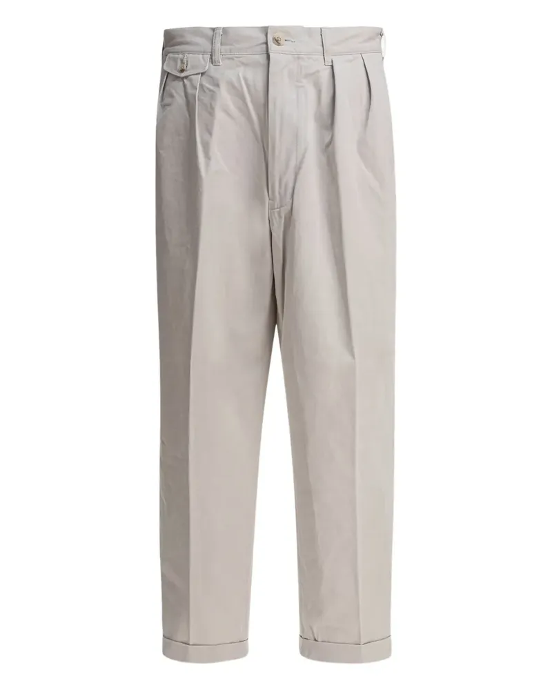 Beams Plus Hose mit Bundfalten - Grau Grau