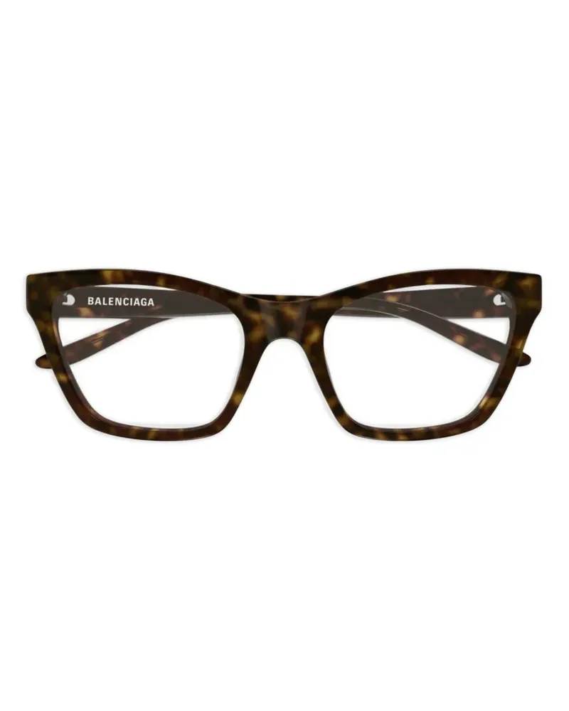 Balenciaga Brille mit eckigem Gestell - Braun Braun