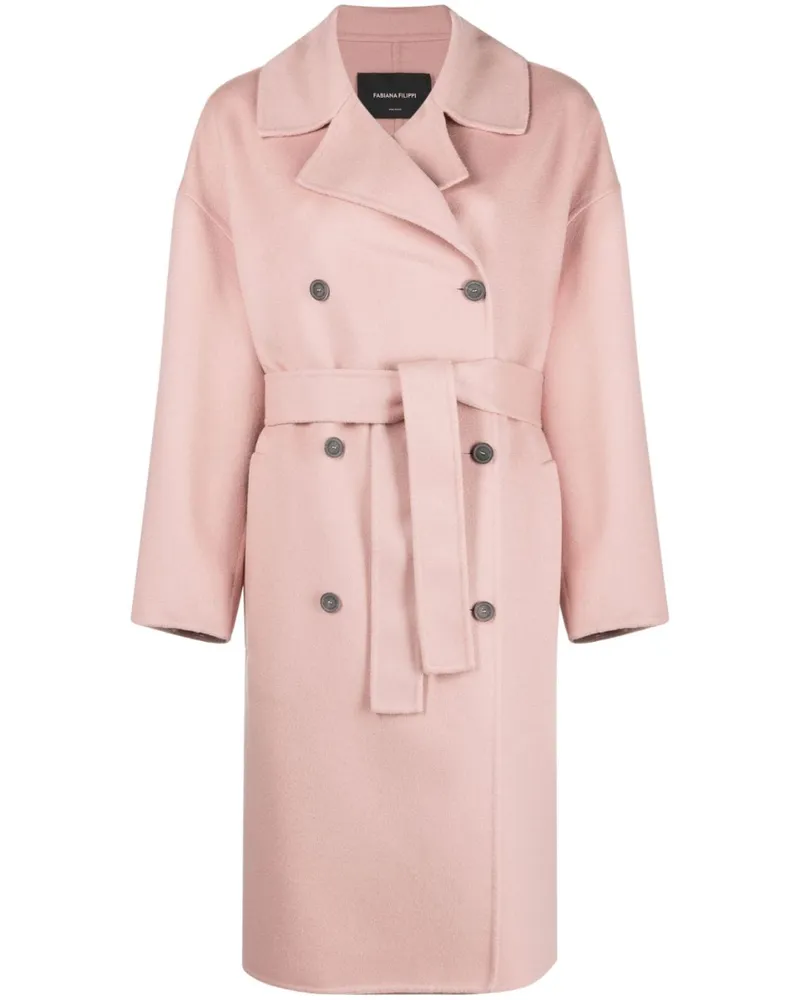 Fabiana Filippi Doppelreihiger Mantel - Rosa Rosa