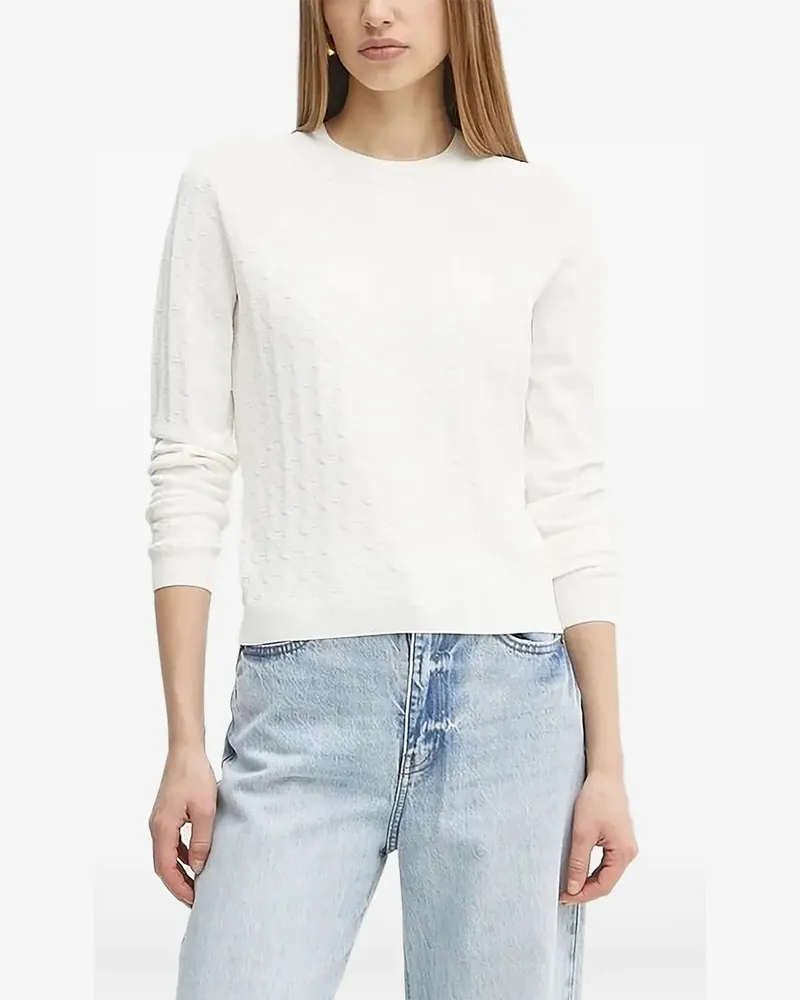 Armani Exchange Pullover mit rundem Ausschnitt - Weiß Weiß