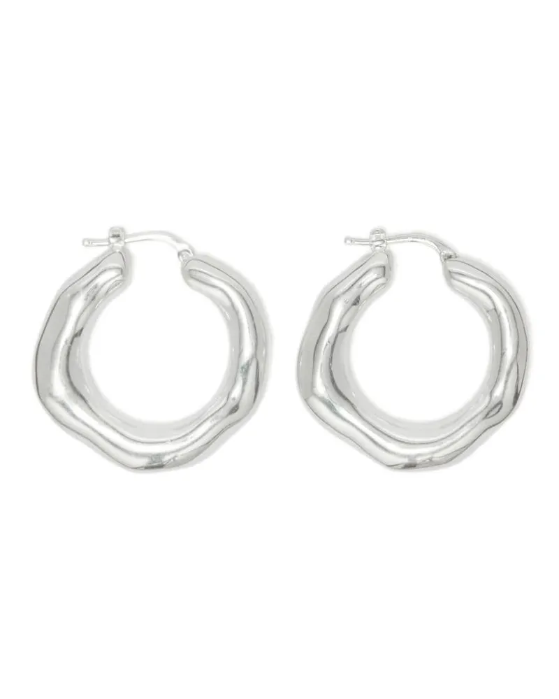 Jil Sander Geometrische Ohrringe - Silber Silber