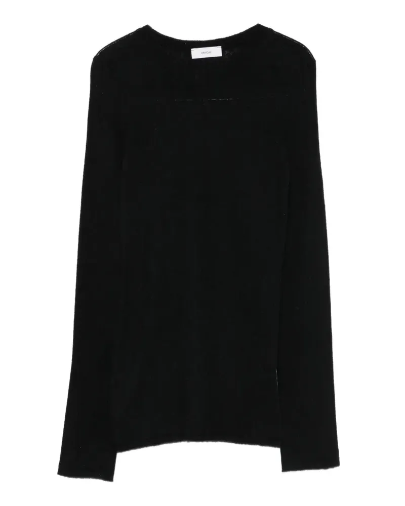 Mauro Grifoni Fein gestrickter Pullover - Schwarz Schwarz