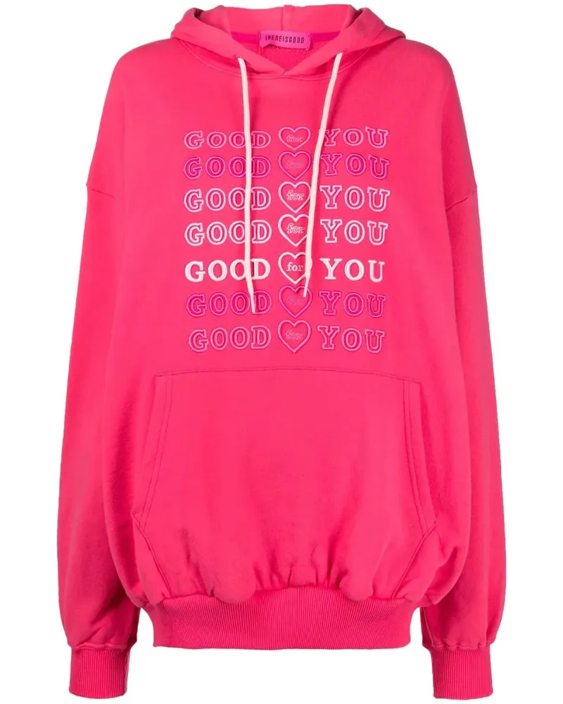 IRENEISGOOD Hoodie mit Kordelzug - Rosa Rosa