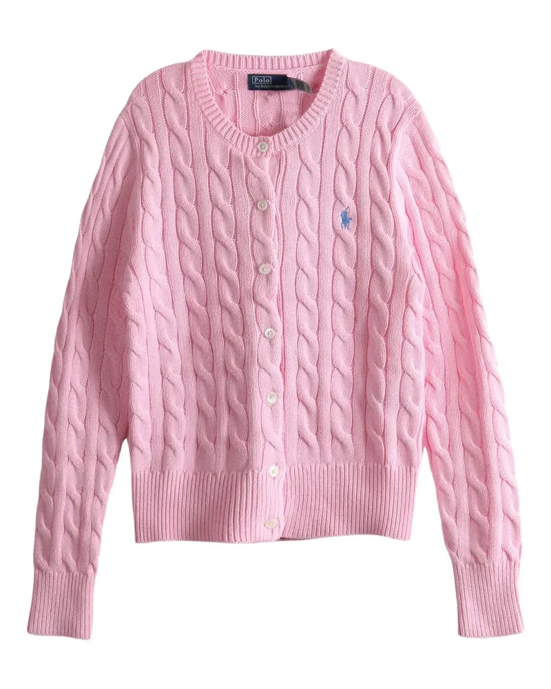 Ralph Lauren Cardigan mit Zopfmuster - Rosa Rosa