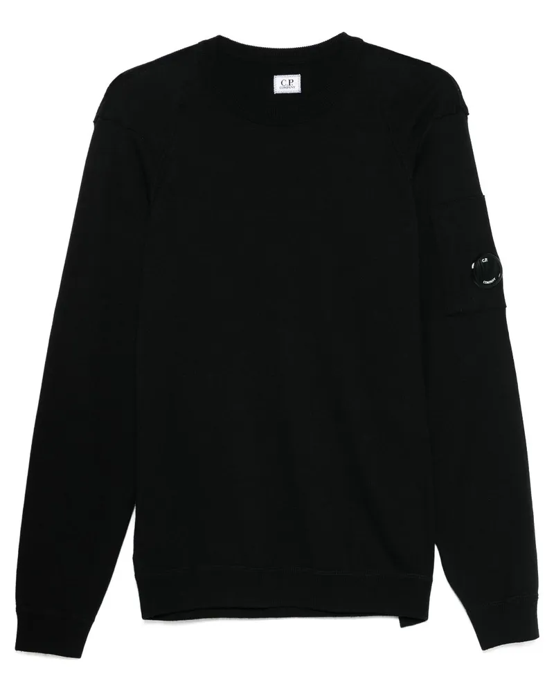 C.P. Company Pullover mit Lens-Detail - Schwarz Schwarz