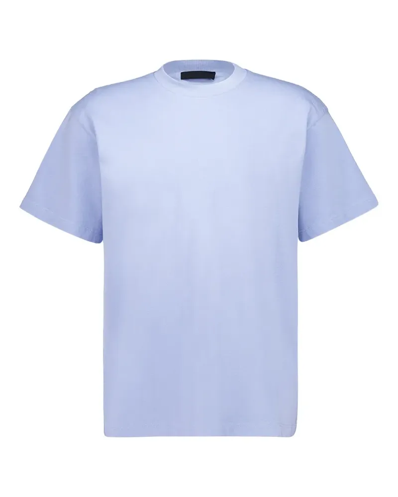 Prada Sweatshirt mit dreieckigen Patches - Blau Blau