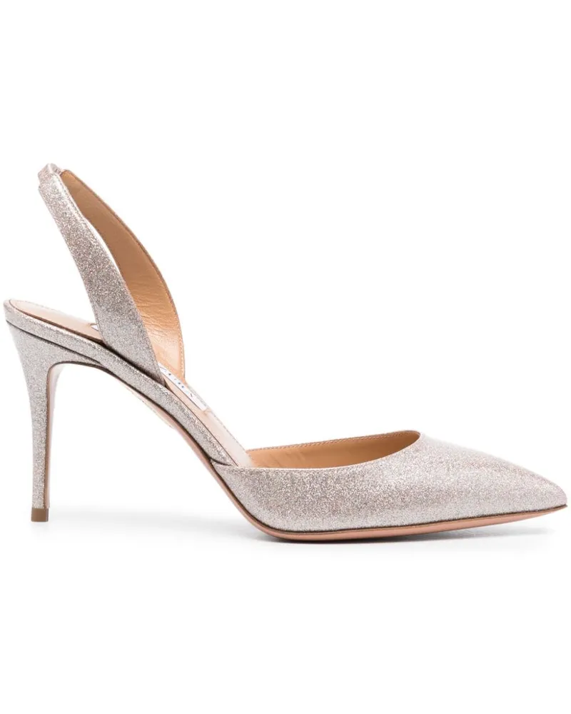 Aquazzura Slingback-Pumps 90mm - Nude Nude