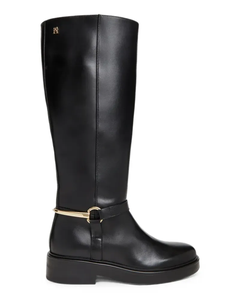 Tommy Hilfiger horsebit-detail knee-high boots - Schwarz Schwarz