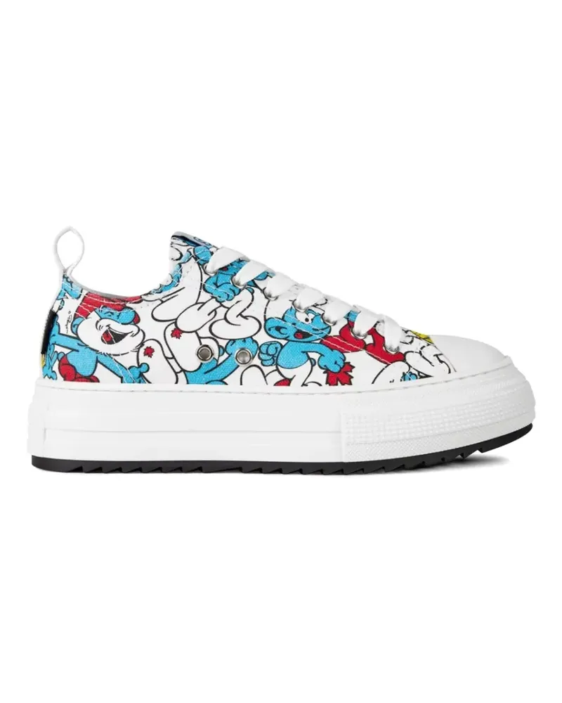Dsquared2 x Smurfs low-top sneakers - Weiß Weiß
