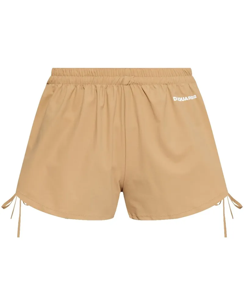 Dsquared2 Shorts mit Kordelzug - Braun Braun