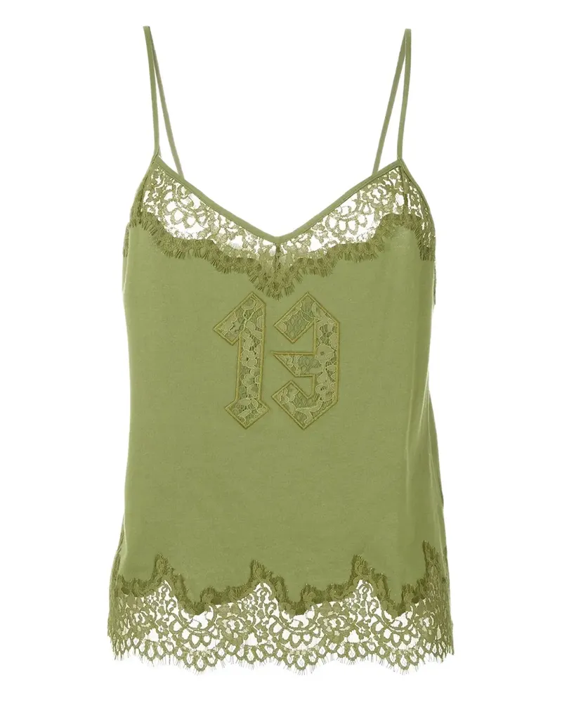 Puma Kamisole-Top mit Spitzensaum - Grün Grün