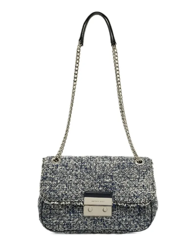 Michael Kors Sloan tweed shoulder bag - Blau Blau