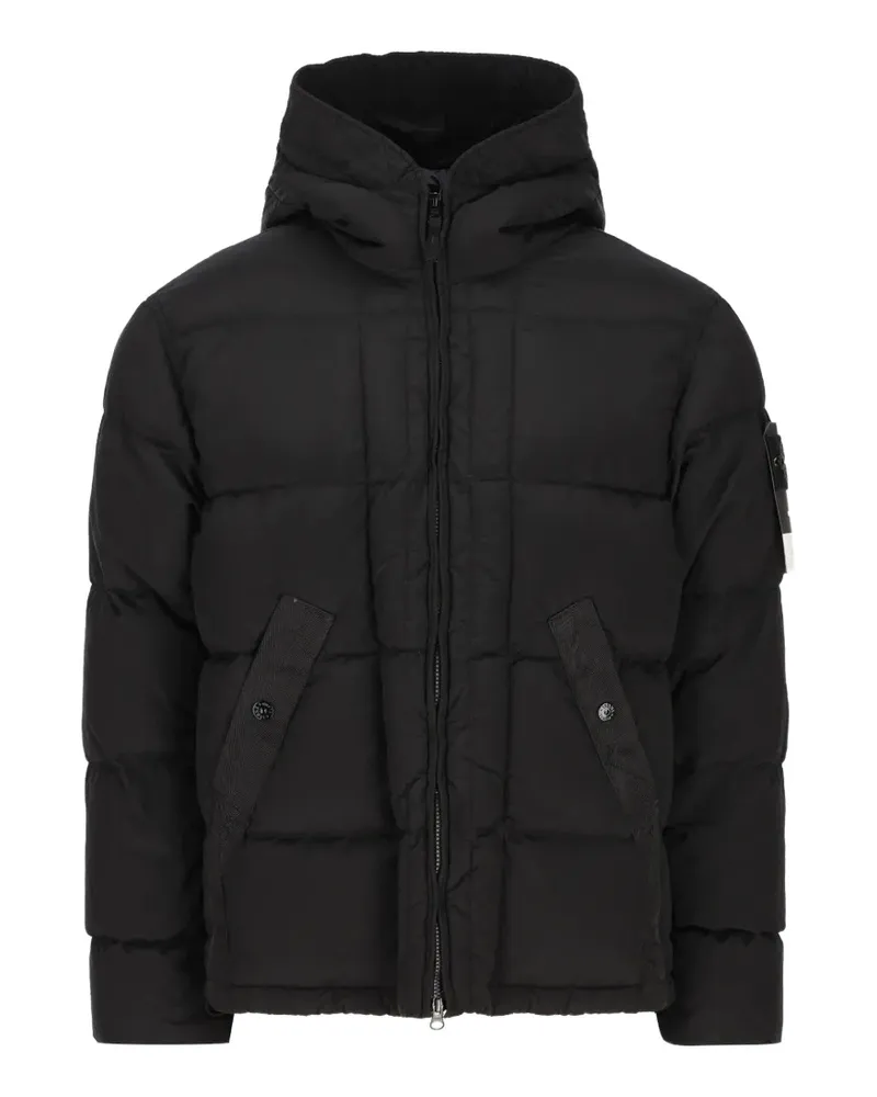 Stone Island 4100019 Nylon Metal in ECONYL® jacket - Schwarz Schwarz