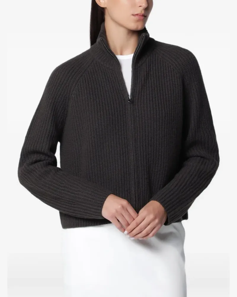 Lisa Yang Gerippter Sadie Cardigan - Grau Grau
