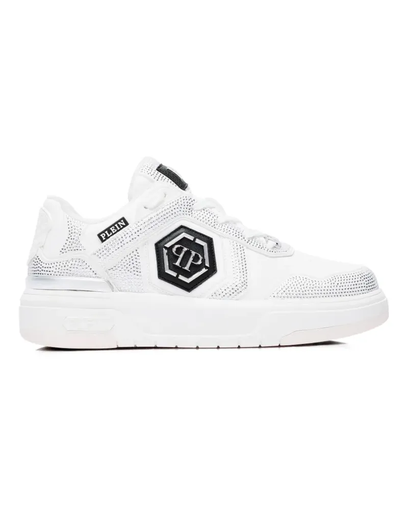 Philipp Plein Sk8R Sneakers mit Strass - Weiß Weiß