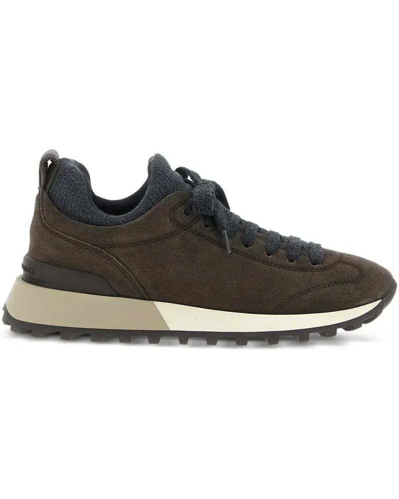 Brunello Cucinelli Sneakers aus Wildleder - Braun Braun