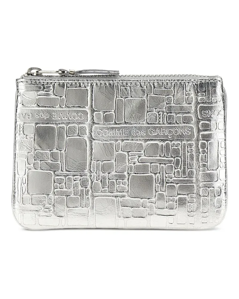 Comme des Garçons Portemonnaie mit Reißverschluss - Silber Silber