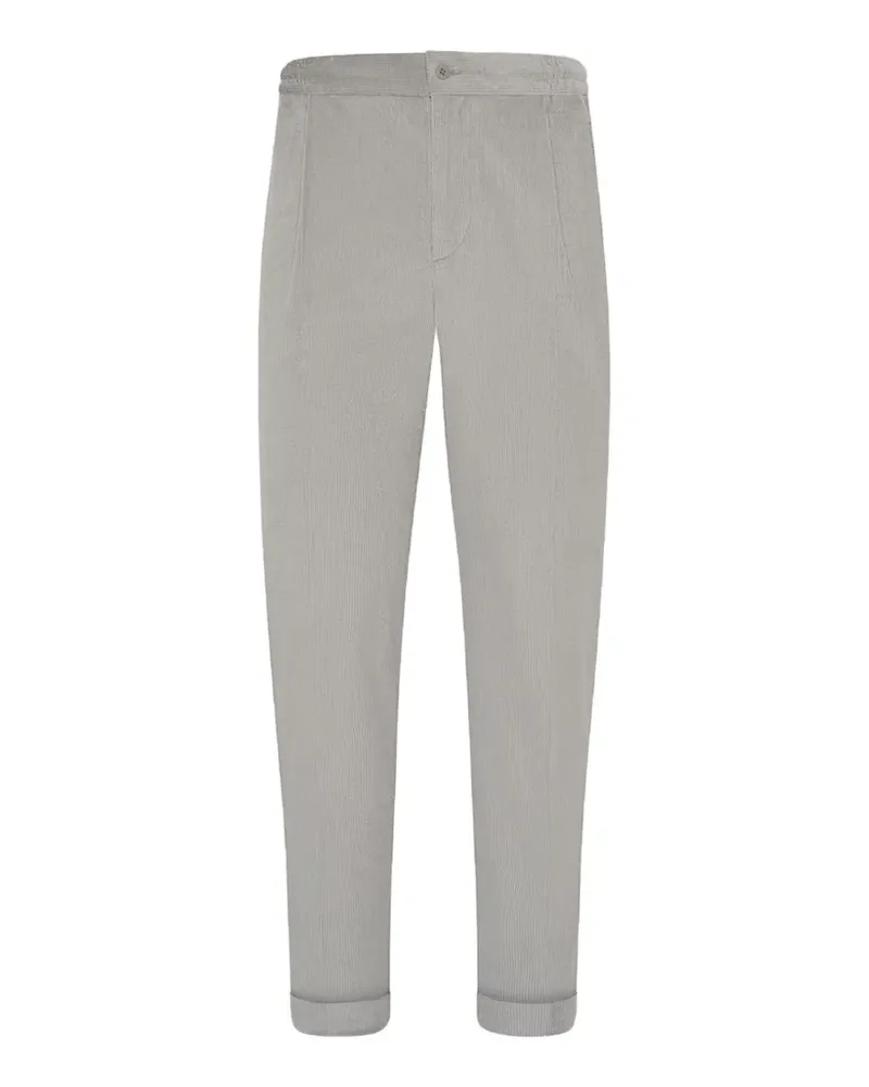 Kiton Cordhose mit Falten - Grau Grau