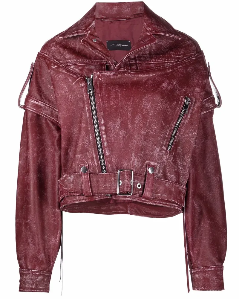 Manokhi Bikerjacke im Oversized-Look - Rot Rot