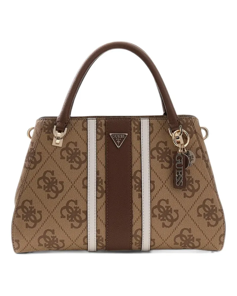 Guess Noelle Handtasche mit Logo - Braun Braun