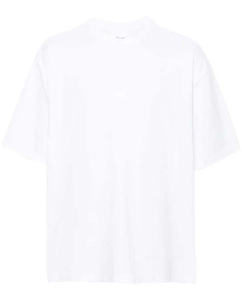 Axel Arigato Bio-Baumwoll-T-Shirt im Distressed-Look Weiß