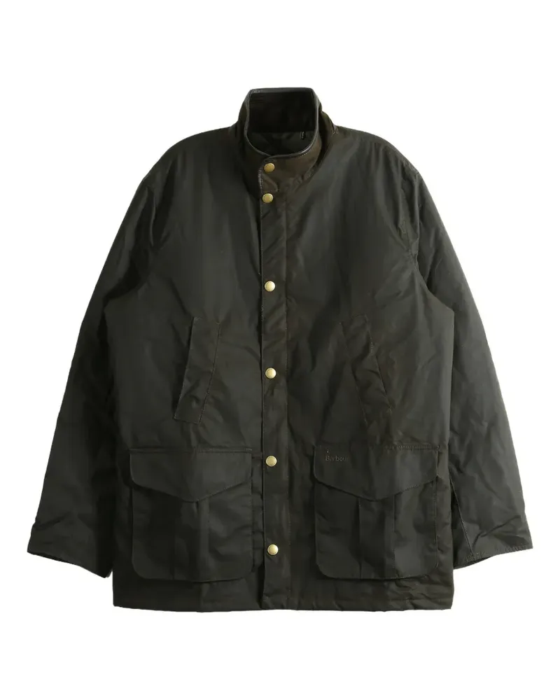 Barbour Hereford waxed-cotton funnel-neck jacket - Grün Grün