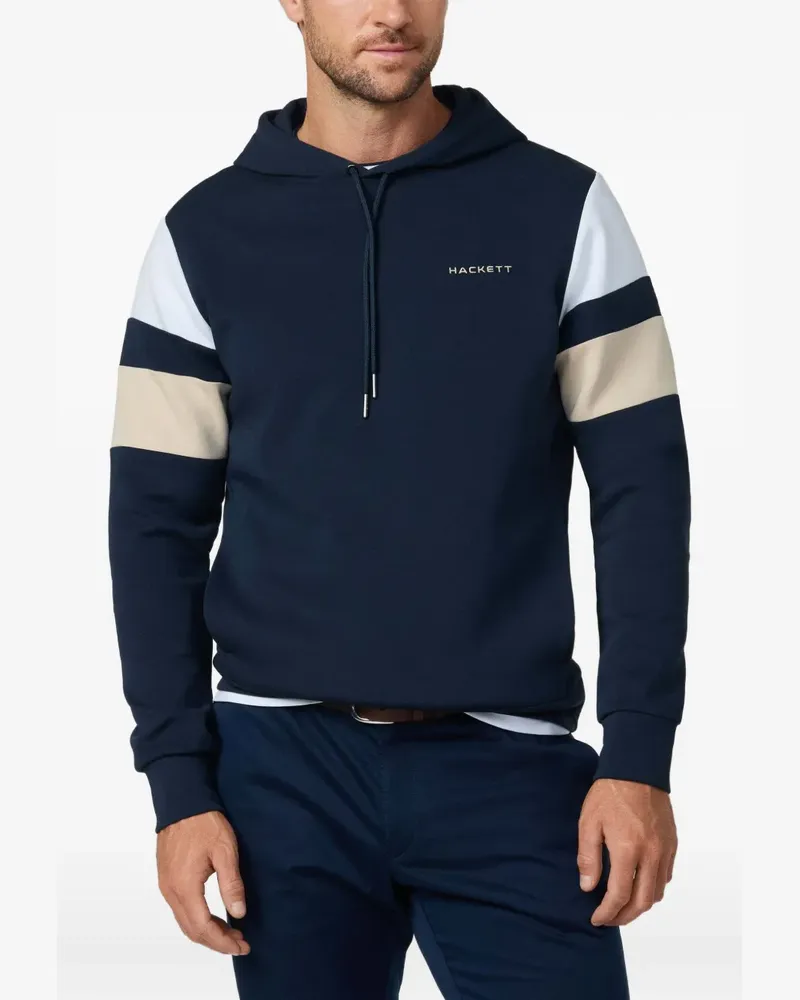 Hackett Resort Hoodie mit Streifendetail - Blau Blau