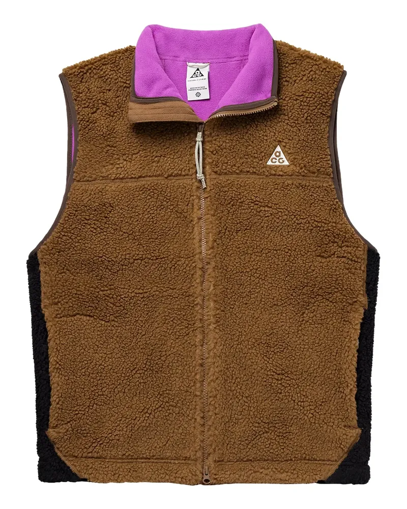 Nike Canwell Glacier Therma-FIT ADV Weste mit Reißverschluss - Braun Braun