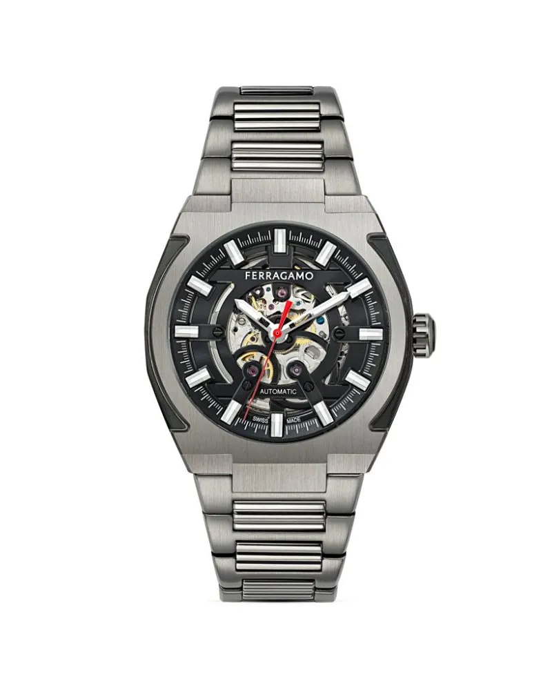 Ferragamo Supreme Skeleton 43mm - Schwarz Schwarz