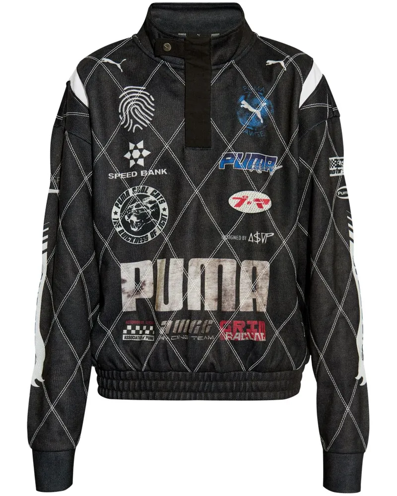 Puma x A$AP Rocky Sweatshirt im Distressed-Look - Schwarz Schwarz