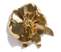 Brosche mit Blumenmotiv - Gold