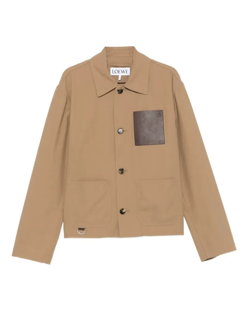 Loewe Jacke mit Anagram-Prägung - Braun Braun