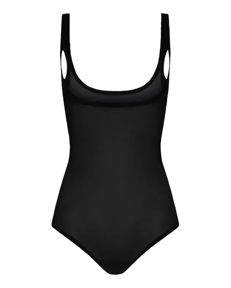 Wolford Formender Body aus Tüll - Schwarz Schwarz