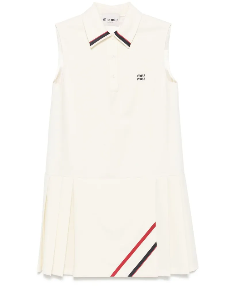 Miu Miu Hemdkleid mit Falten - Nude Nude