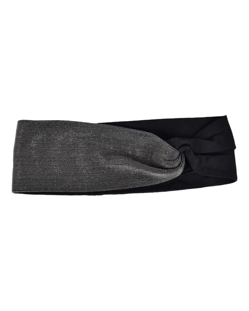 Brunello Cucinelli beaded headband - Schwarz Schwarz