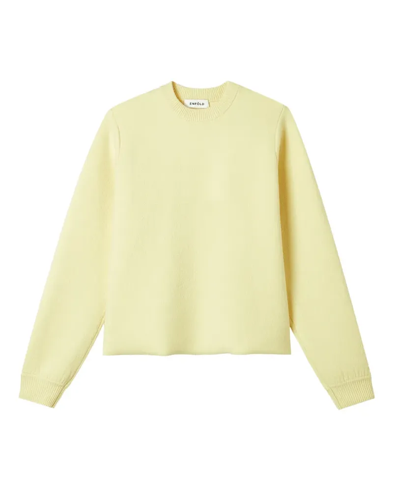 ENFÖLD Pullover mit gerippten Details - Gelb Gelb