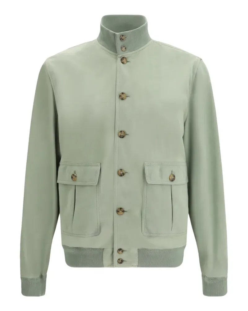 Valstar button calf leather jacket - Grün Grün