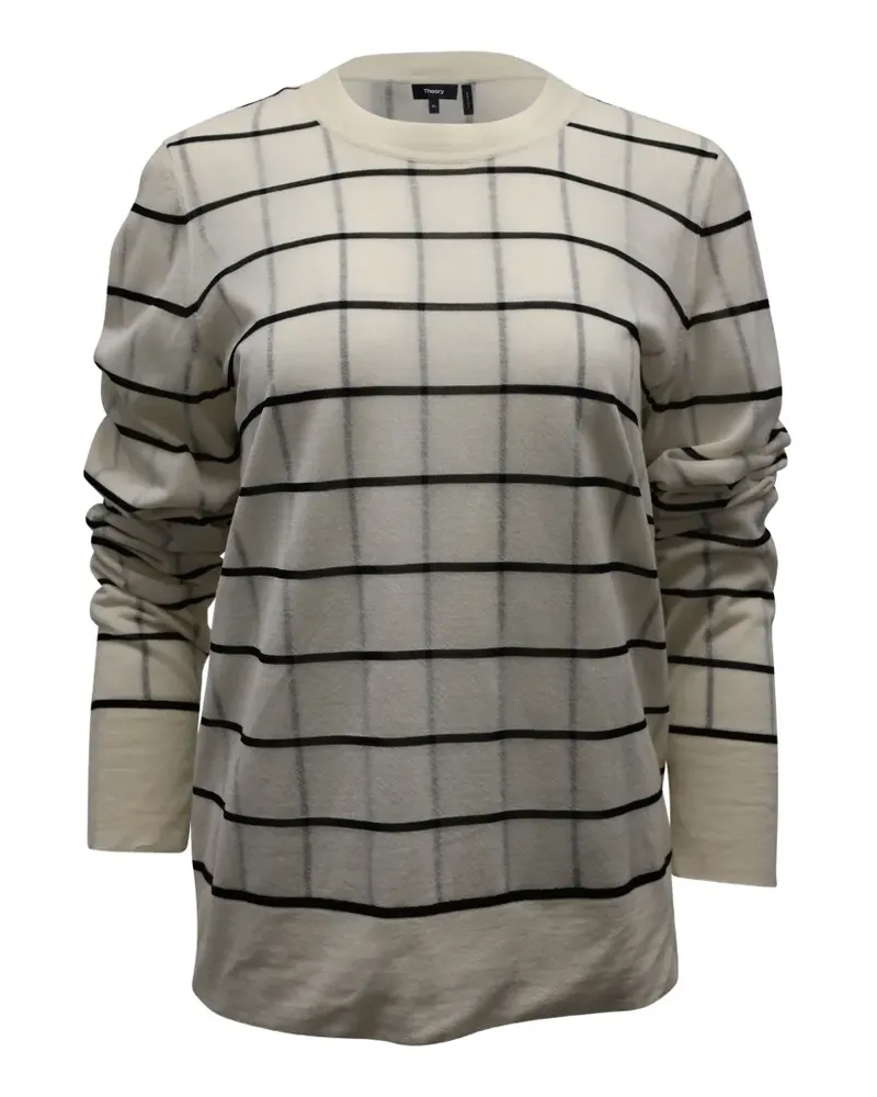 Theory grid-pattern sweater - Nude Nude