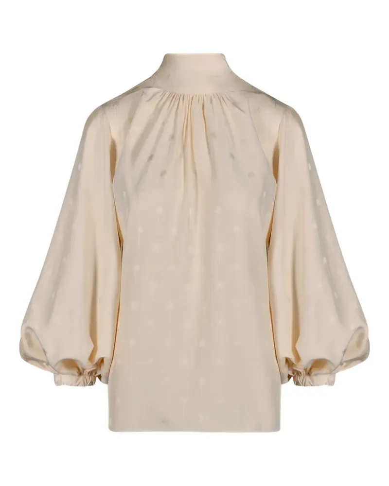 Johanna Ortiz Flying Sky tie-neck top - Nude Nude