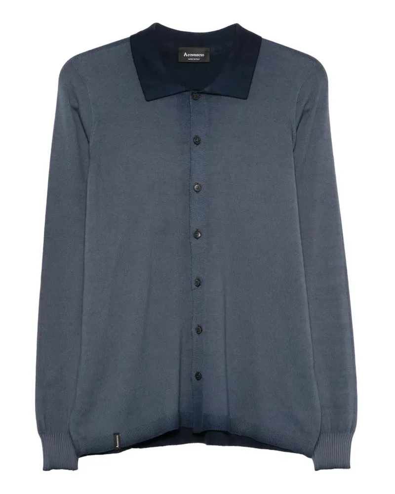 Arovescio button shirt - Blau Blau