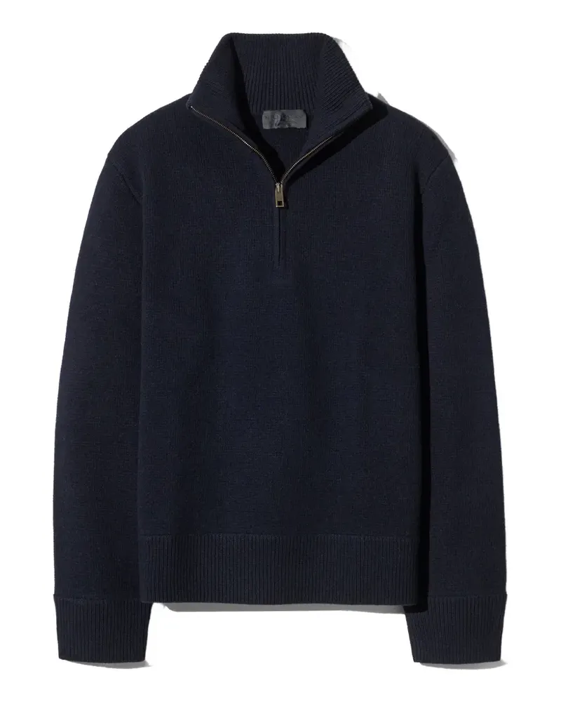 Nili Lotan Axel quarter-zip sweater - Blau Blau