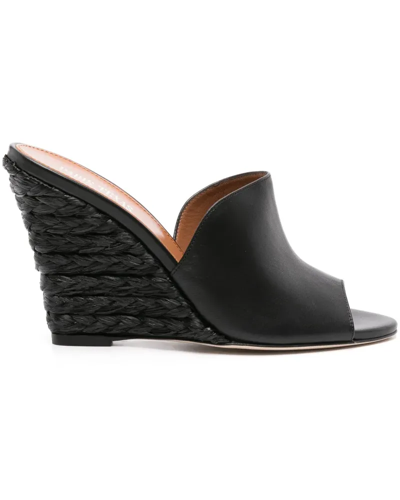 Paris Texas Deia Mules, 100mm - Schwarz Schwarz
