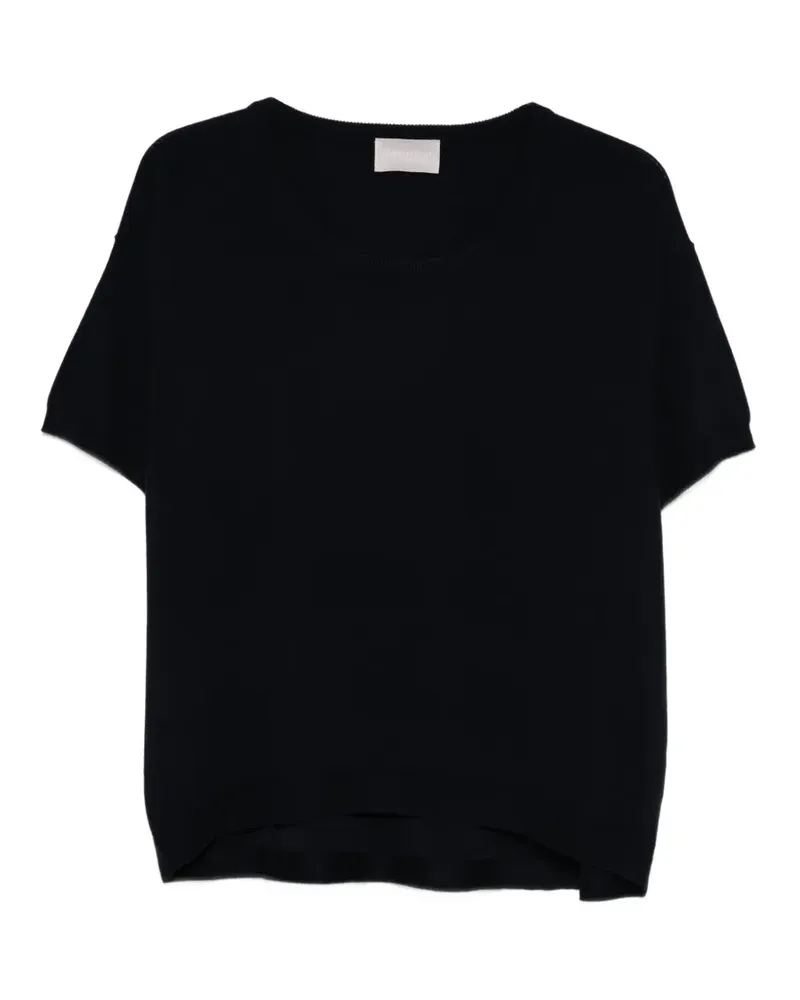 hemisphere short-sleeve knitwear - Blau Blau