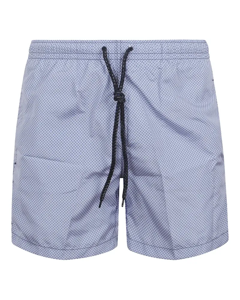 Drumohr  geometric-print swim shorts - Blau Blau