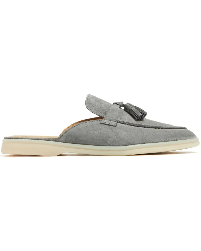 Scarosso Lucrezia Mules aus Wildleder - Grau Grau