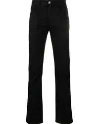 Billionaire Straight-Leg-Jeans mit Logo Schwarz