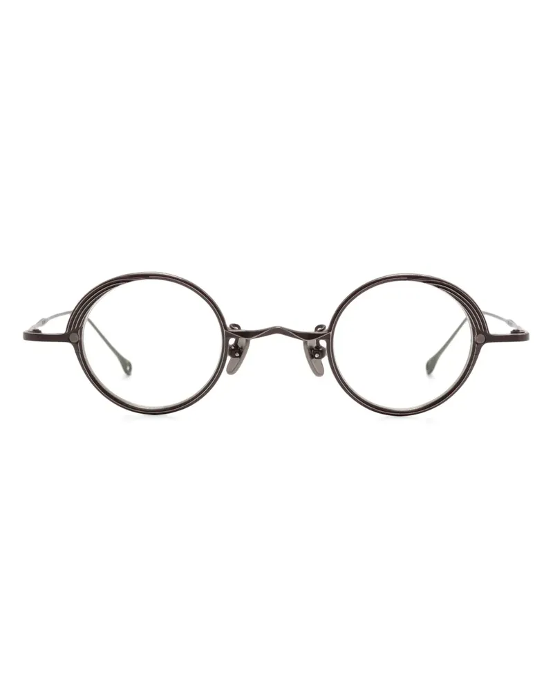 RIGARDS x Ziggy Chen Brille mit Clip-On-Gläsern - Braun Braun