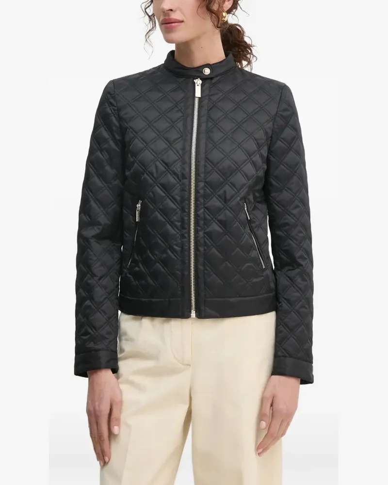 Guess Gesteppte Jacke mit Reißverschluss - Schwarz Schwarz