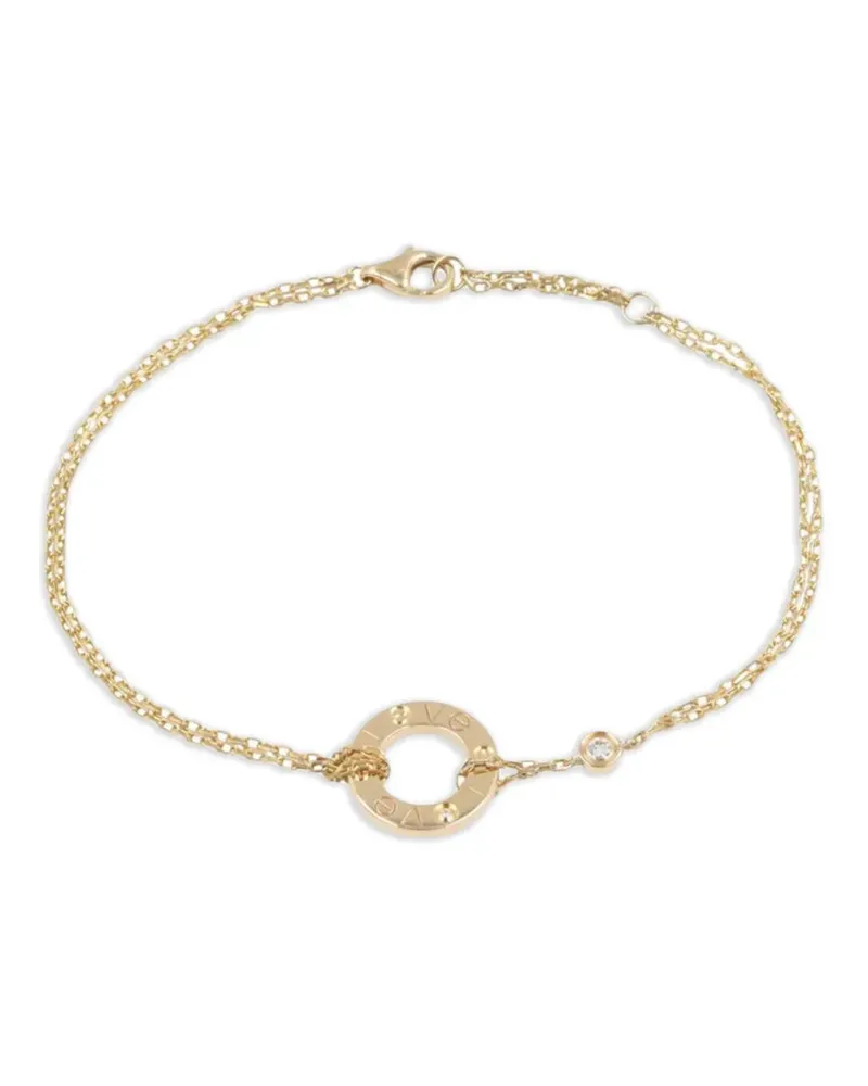 Cartier 2010s 18K yellow gold Love Circle diamond bracelet Gold